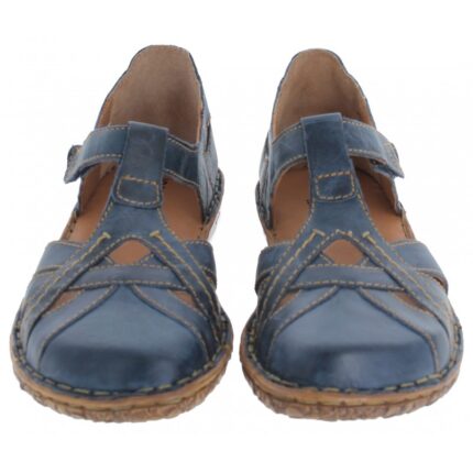 Josef Seibel Rosalie 29 79529 Closed Toe Sandals – Blue Dunk Leather – Womens Sandals, Sliders & Toe Posts - Crep Direct UK