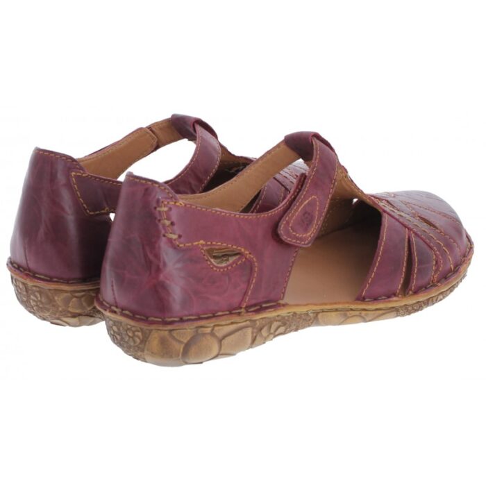 Josef Seibel Rosalie 29 79529 Closed Toe Sandals – Red Orchidee Leather – Womens Sandals, Sliders & Toe Posts - Crep Direct UK
