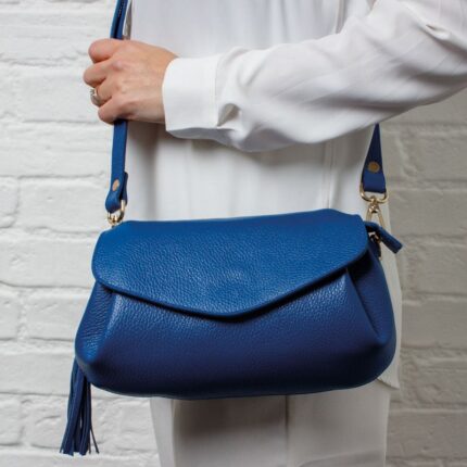 The Golden Boot Golden Boot Alba Shoulder Bag – Blue Leather – Personalised Gifts for Her - Crep Direct UK The Golden Boot Golden Boot Alba Shoulder Bag – Blue Leather – Personalised Gifts for Her - Crep Direct UK