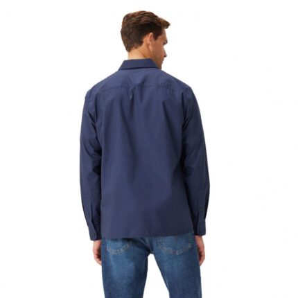 R. M. Williams Field Popover Shirt – Navy Cotton – Mens Clothing - Crep Direct UK