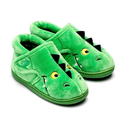 Chipmunks Scorch Memory Foam Slippers – Green – Boys Slippers - Crep Direct UK