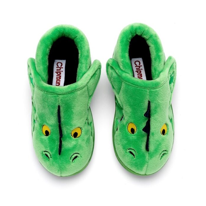 Chipmunks Scorch Memory Foam Slippers – Green – Girls Slippers - Crep Direct UK