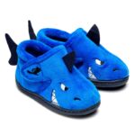 Chipmunks Sharky Memory Foam Slippers – Blue – Boys Slippers - Crep Direct UK