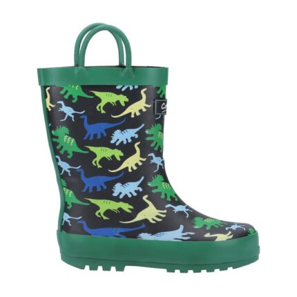Cotswold Sprinkle Dinosaur Wellingtons - Green - Boys Wellies