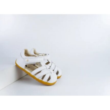 Bobux I Walk Cross Jump 6367 Closed Toe Sandals – White – Girls Sandals - Crep Direct UK