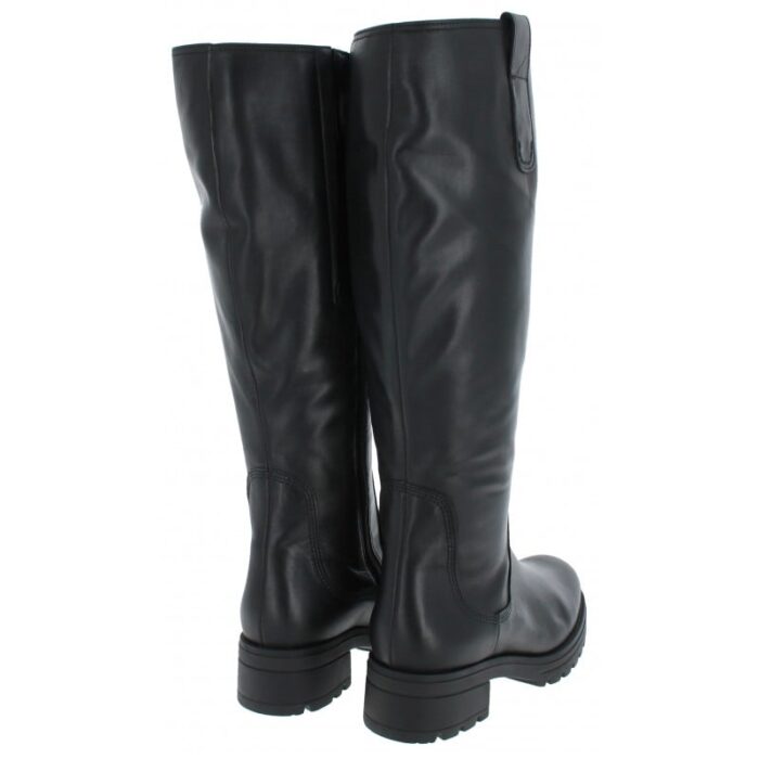 Gabor Sadberge L 52.787 Knee High Boots – Black Leather – Womens Boots - Crep Direct UK