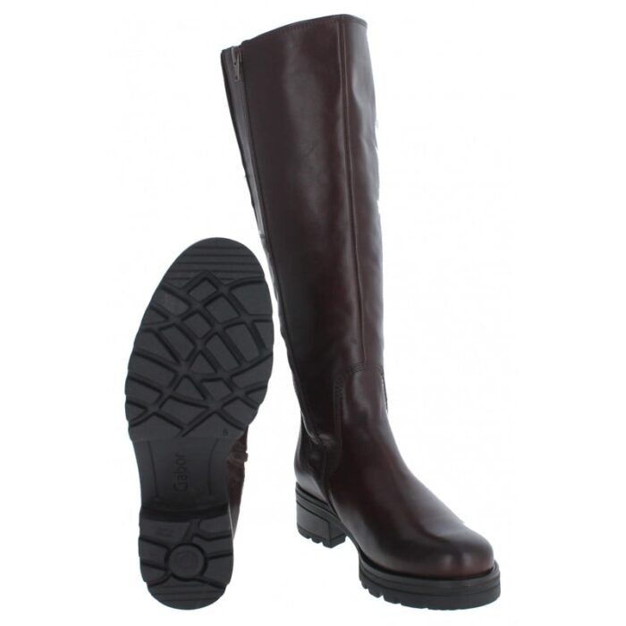 Gabor Sadberge L 52.787 Knee High Boots – Sattel Leather – Womens Boots - Crep Direct UK