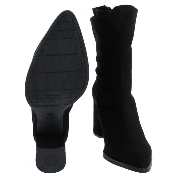 Wonders Salma M-5422 Ankle Boots – Black Suede – Womens Boots - Crep Direct UK
