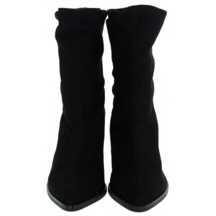 Wonders Salma M-5422 Ankle Boots – Black Suede – Womens Boots - Crep Direct UK