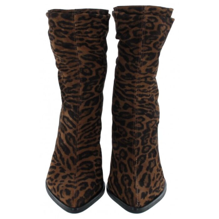 Wonders Salma M-5422 Ankle Boots – Animal Print Suede – Womens Boots - Crep Direct UK