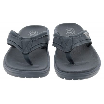 Hey Dude Sami 40137 Toe Post Sandals – Slate – Mens Sandals, Sliders & Toe Posts - Crep Direct UK
