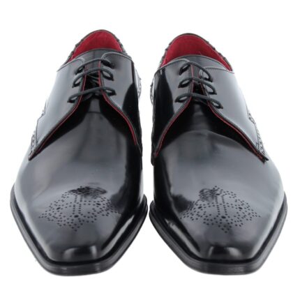 Jeffery West Scarface K861 Shoes – Black Leather – Mens Wedding Shoes - Crep Direct UK