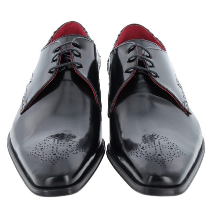 Jeffery West Scarface K861 Shoes – Black Leather – Mens Wedding Shoes - Crep Direct UK