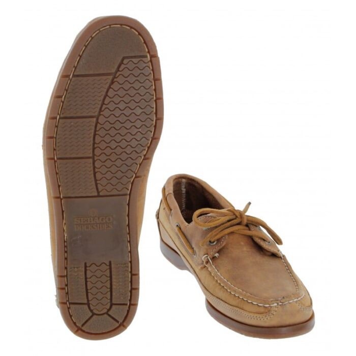 Sebago Schooner 7002JQ0 Boat Shoes – Brown Tan Leather – Mens Shoes - Crep Direct UK