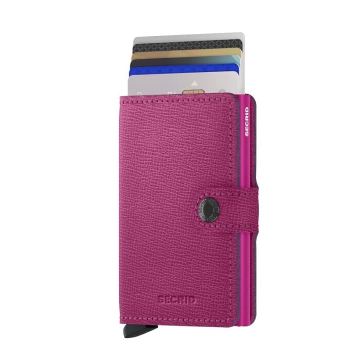 Secrid Mini Wallet Crisple – Fuchsia – Personalised Gifts for Her - Crep Direct UK