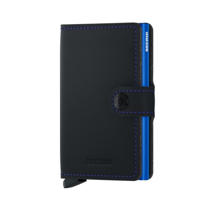 Secrid Mini Wallet Matte – Black Blue – Mens Wallets, Bags and Accessories - Crep Direct UK
