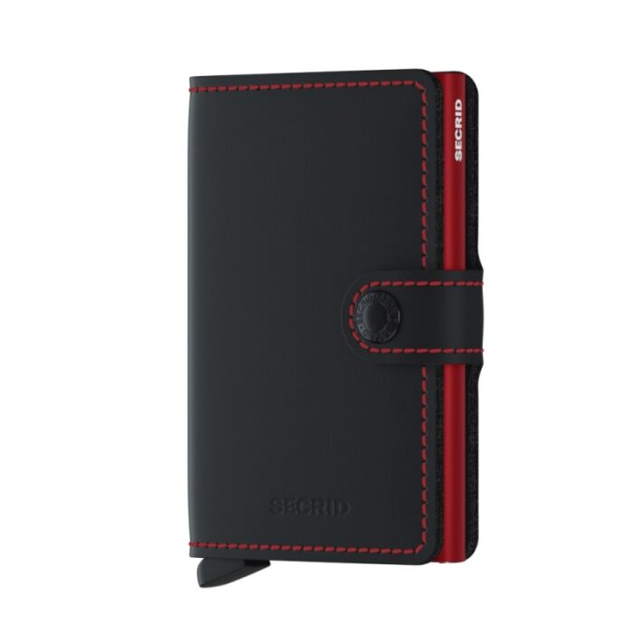 Secrid Mini Wallet Matte – Black Red – Personalised Gifts for Her - Crep Direct UK