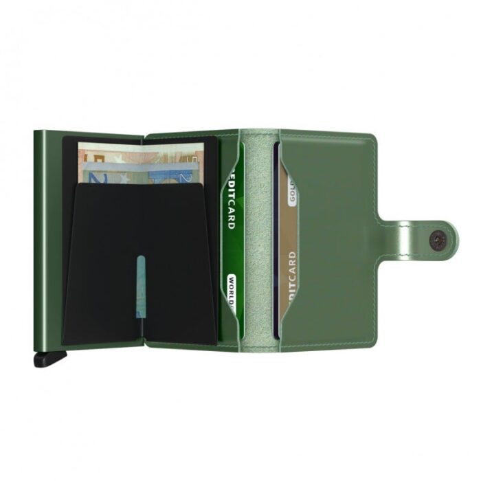 Secrid Mini Wallet Metallic Green – Personalised Gifts for Her - Crep Direct UK