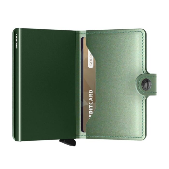 Secrid Mini Wallet Metallic Green – Personalised Gifts for Her - Crep Direct UK