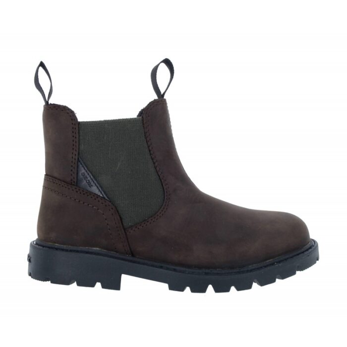Geox J16FAA J Shaylax Ankle Boots – Coffee/Dk Olive – Boys Boots - Crep Direct UK