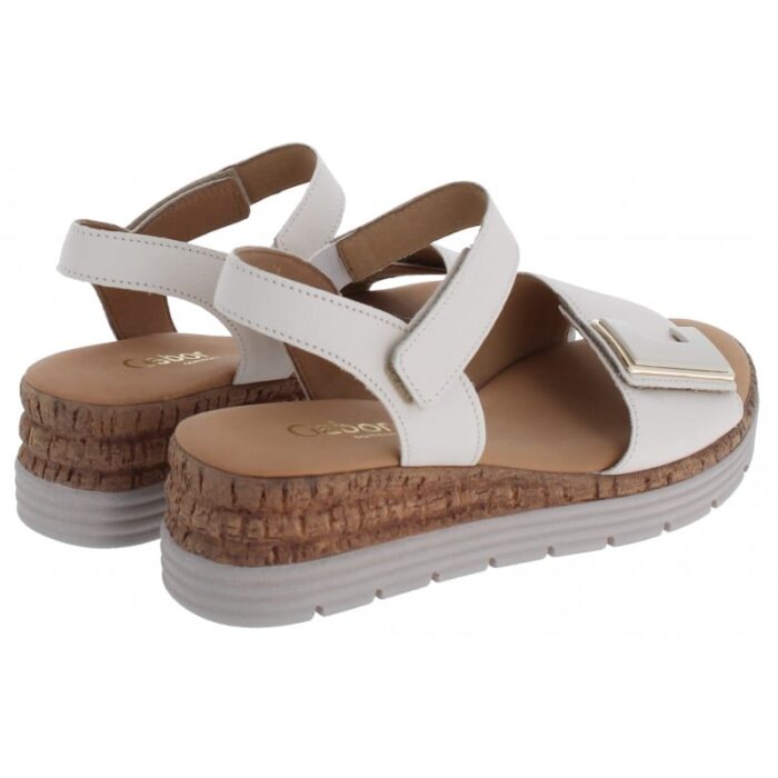 Gabor Shout 62.700 Sandals – Cream Leather – Womens Sandals, Sliders & Toe Posts - Crep Direct UK