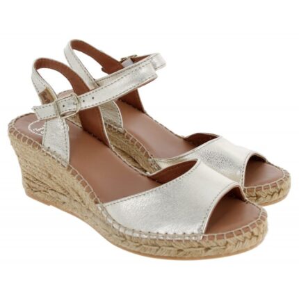 Toni Pons Sia-P Wedge Espadrille Sandals – Platinum Leather – Womens Espadrilles - Crep Direct UK Toni Pons Sia-P Wedge Espadrille Sandals – Platinum Leather – Womens Espadrilles - Crep Direct UK