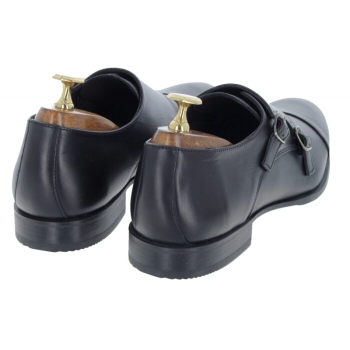 The Golden Boot Golden Boot Silva 5809 Monk Shoes – Black Leather – Mens Shoes - Crep Direct UK