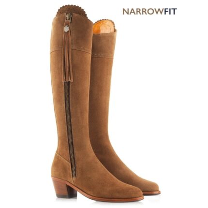 Fairfax and Favor Fairfax & Favor Narrow Fit Heeled Regina Boots – Tan Suede – Womens Boots - Crep Direct UK Fairfax and Favor Fairfax & Favor Narrow Fit Heeled Regina Boots – Tan Suede – Womens Boots - Crep Direct UK