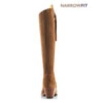 Fairfax and Favor Fairfax & Favor Narrow Fit Heeled Regina Boots – Tan Suede – Womens Boots - Crep Direct UK
