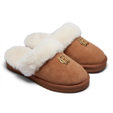 Holland Cooper HC Shearling Slippers – Tan Suede – Womens Slippers - Crep Direct UK Holland Cooper HC Shearling Slippers – Tan Suede – Womens Slippers - Crep Direct UK