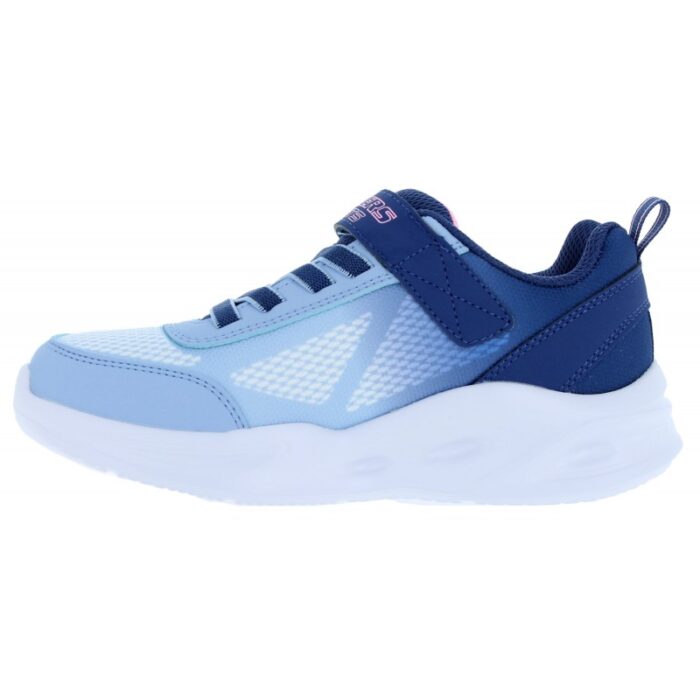 Skechers Sola Glo 303714L Blue (Navy NVLB) Textile – Girls Shoes - Crep Direct UK