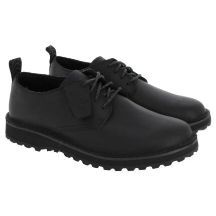 Clarks Solsbury Lace Shoes – Black Leather – Mens Shoes - Crep Direct UK