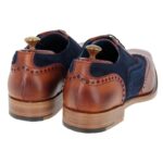 Barker Spencer Shoes – Antique Rosewood/Navy Suede – Mens Shoes - Crep Direct UK