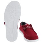 Hey Dude Wally Sport Mesh 40403 Shoes – Dark Red – Mens Shoes - Crep Direct UK