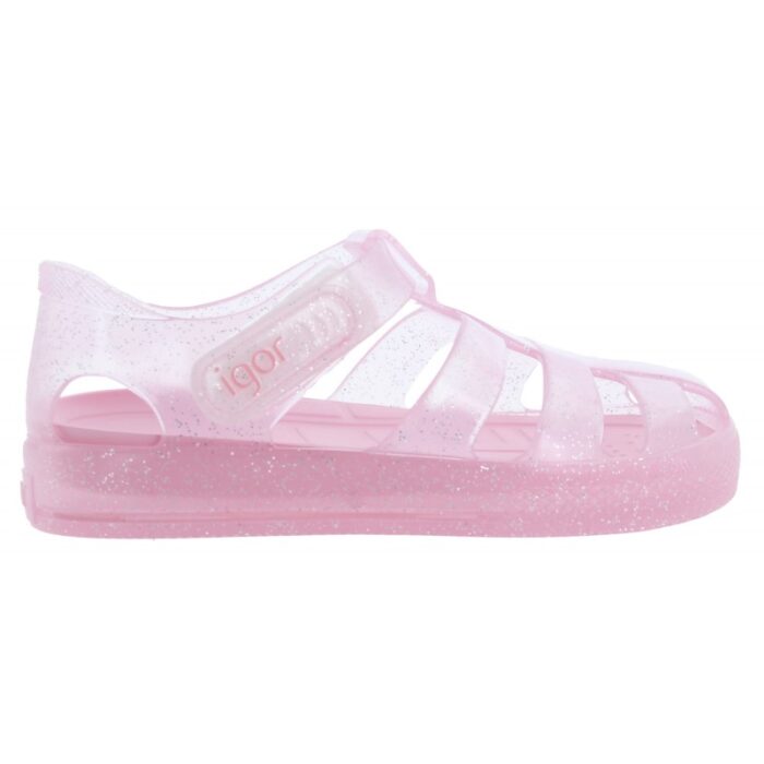 Igor Star Glitter Jelly Sandals – Rosa – Girls Sandals - Crep Direct UK
