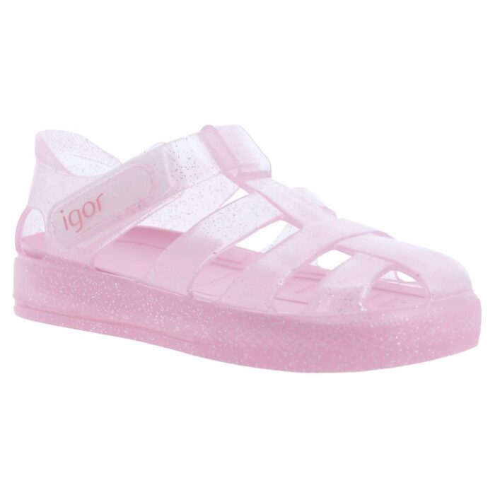 Igor Star Glitter Jelly Sandals – Rosa – Girls Sandals - Crep Direct UK
