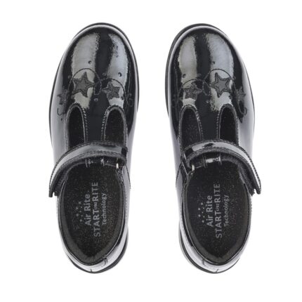 Start-Rite Star Jump School Shoes – Black Patent – Girls School Shoes - Crep Direct UK