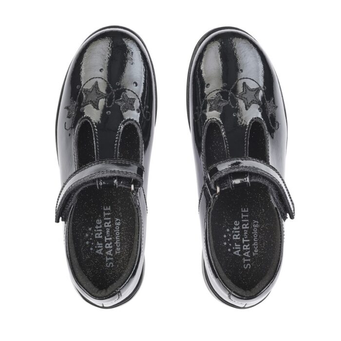 Start-Rite Star Jump School Shoes – Black Patent – Girls School Shoes - Crep Direct UK