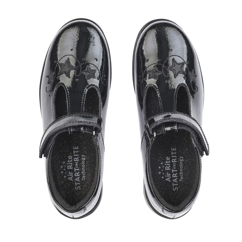 Start-Rite Star Jump School Shoes – Black Patent – Girls School Shoes - Crep Direct UK