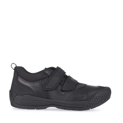 Start-Rite Strike School Shoes - Black Leather - Boys School Shoes