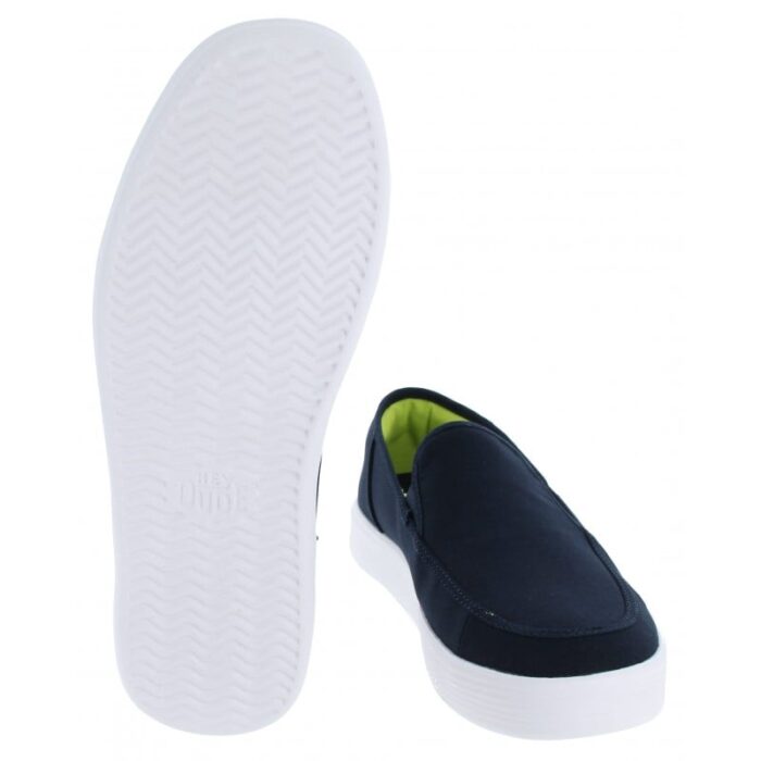 Hey Dude Sunapee Canvas 41093 Shoes – Navy/White – Mens Shoes - Crep Direct UK