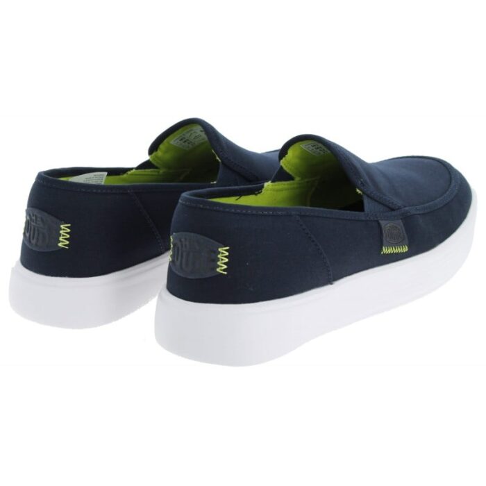 Hey Dude Sunapee Canvas 41093 Shoes – Navy/White – Mens Shoes - Crep Direct UK