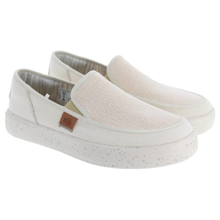 Hey Dude Sunapee Coastline 40726 Shoes – Bone – Mens Shoes - Crep Direct UK