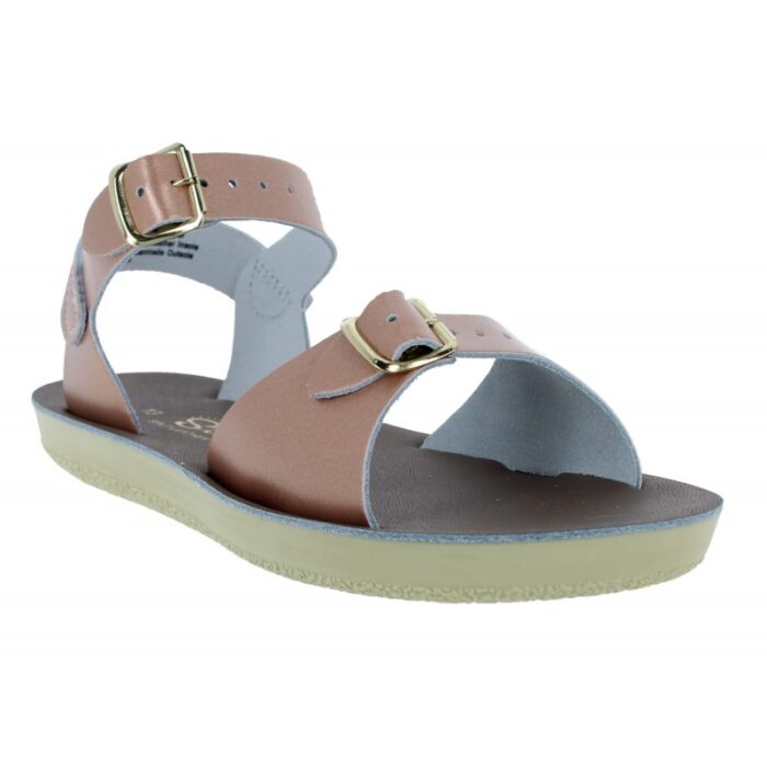Salt-Water Surfer 1721 Childrens Sandals – Rose Gold – Girls Sandals - Crep Direct UK