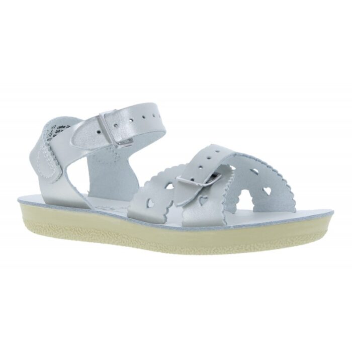 Salt-Water Sweetheart 1412 Sandals – Silver – Girls Sandals - Crep Direct UK