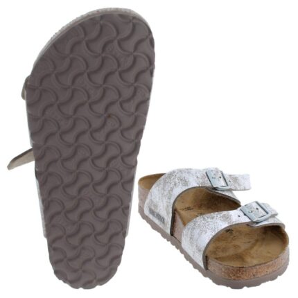 Birkenstock Sydney 1026961 Sandals – Silver Nubuck – Womens Sandals, Sliders & Toe Posts - Crep Direct UK