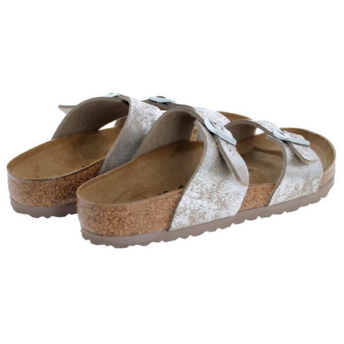 Birkenstock Sydney 1026961 Sandals – Silver Nubuck – Womens Sandals, Sliders & Toe Posts - Crep Direct UK
