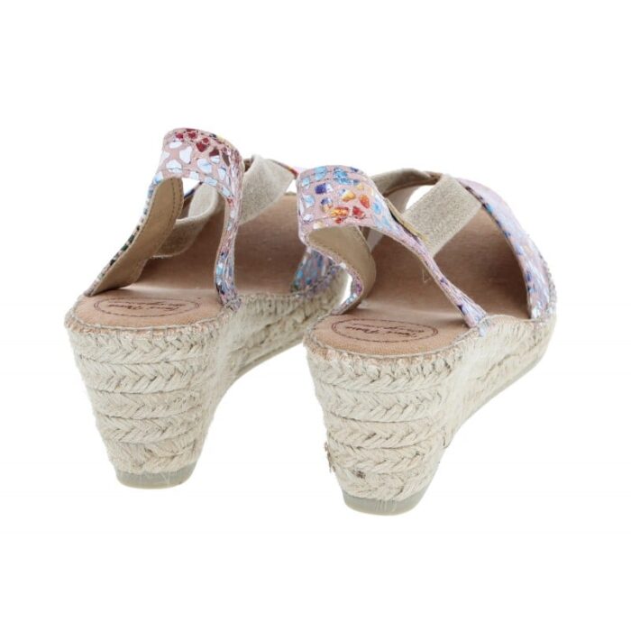 Toni Pons Teide-PM Slingback Espadrilles – Taupe Multi Leather – Womens Espadrilles - Crep Direct UK