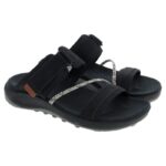 Merrell Terran 4 Slide J006396 – Black Leather – Womens Sandals, Sliders & Toe Posts - Crep Direct UK