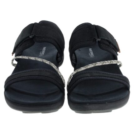 Merrell Terran 4 Slide J006396 – Black Leather – Womens Sandals, Sliders & Toe Posts - Crep Direct UK